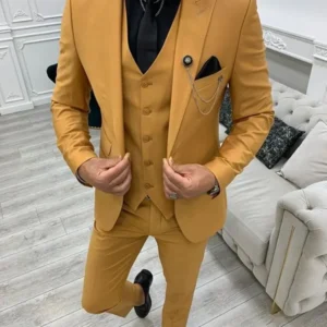 2024 Green Peak Lapel Slim Fit Men Suits 3 Pieces Tuxedos Terno Masculino Blazer Sets Groom Wedding Prom Costume Homme - Image 6