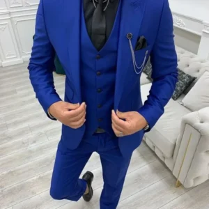 2024 Green Peak Lapel Slim Fit Men Suits 3 Pieces Tuxedos Terno Masculino Blazer Sets Groom Wedding Prom Costume Homme - Image 4