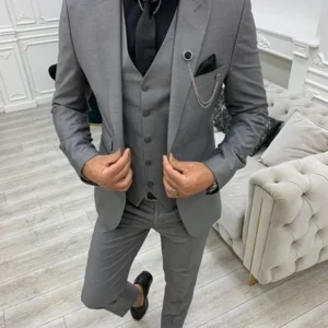 2024 Green Peak Lapel Slim Fit Men Suits 3 Pieces Tuxedos Terno Masculino Blazer Sets Groom Wedding Prom Costume Homme - Image 5