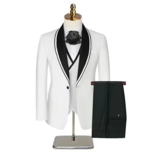 2024 New Formal Suit for Men 3 Pieces Blazer Vest and Pants Set Elegant Tuxedo for Business Evening Party Wedding - Image 5