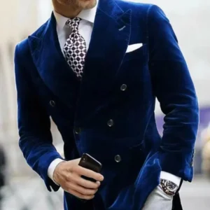 Men's Velvet Suits 1 Piece Blazer Peak Lapel Slim Fit Suits Formal Wedding Dresses Prom Dinner Party Business Tuxedo Set - Image 5