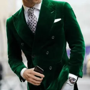 Men's Velvet Suits 1 Piece Blazer Peak Lapel Slim Fit Suits Formal Wedding Dresses Prom Dinner Party Business Tuxedo Set - Image 6