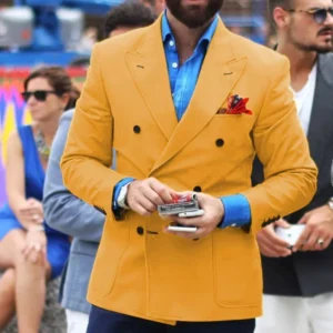 Mens Suit Single Blazer Suits Set Slim Fit Suit for Men Peak Lapel Tuxedo Set Wedding Groom Party Prom Business - Image 5