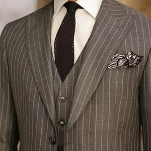 Elegant Men's Suits 3 Pieces Blazer Vest and Pants Set Peak Lapel Business Prom Slim Fit Tuxedo Suits for Men Wedding Dresses - Image 6