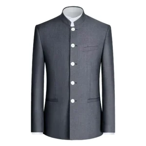 Traditional Formal Chinese Stand Collar Suits for Men Single Blazer or 2 Pieces Blazer and Pants Set for Wedding Prom Business - Image 4
