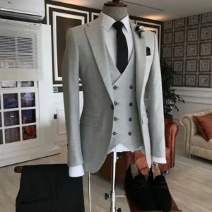 2024 Newest Fashion Khaki Costume Homme Business Men Suits Wedding Suit For Men Ternos Masculinos Slim Fit Groom Tuxedos 3Pieces - Image 5