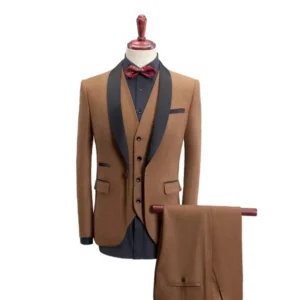 Men's Slim Fit Suit 3 Pieces Blazer Vest Pants Men Wedding Tuxedo Set Formal Wedding Groomsmen Prom Dinner Business Costumes - Image 5