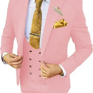 Elegant Male Suit 3 Pieces Blazer Vest and Pants Set Peak Lapel Tuxedo Suits for Men Ceremony Wedding Dresses Business Prom - Image 5