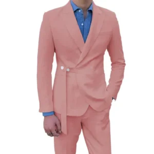 2024 New Classic Men's Suits 2 Pieces Blazer and Pants Set Peak Lapel Fashion Wedding Dresses Prom Slim Fit Tuxedo Set - Image 5