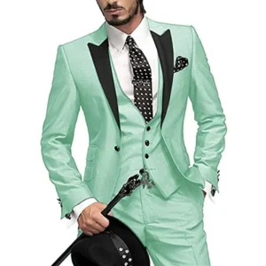 Elegant Suit for Men Formal Slim Fit Men's Suit Set 3 Pieces Blazer Vest and Pant Sets Luxury Costumes Wedding Dresses Business - Image 5