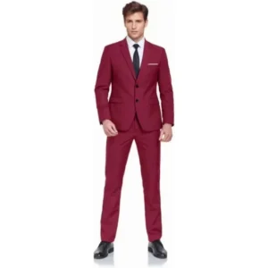 Mens Suits Notched Lapel 2 Piece Blazer Vest and Pant Set Casual Suit for Men Wedding Dresses Groomsmen Evening Party Tuxedo Set - Image 5