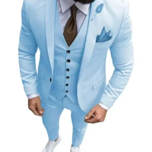 Classic Suits for Men 3 Pieces Blazer Vest and Pants Set High Quality Slim Fit Suit Jackets for Wedding Dresses Business Tuxedo - Image 6