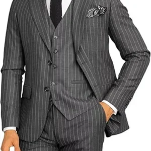 Elegant Men's Suits 3 Pieces Blazer Vest and Pants Set Peak Lapel Business Prom Slim Fit Tuxedo Suits for Men Wedding Dresses - Image 3