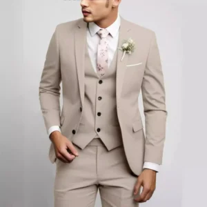 Formal Suit Sets of Clothes 3 Pieces Blazer Vest and Pants Set Luxury Tuxedo Suits for Men Classic Wedding Dresses Prom Business - Image 3