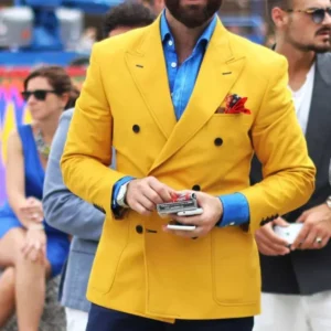Mens Suit Single Blazer Suits Set Slim Fit Suit for Men Peak Lapel Tuxedo Set Wedding Groom Party Prom Business - Image 2