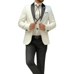 Men's Suits 3 Pieces Blazer Vest and Pant Set Shawl Lapel Regular Suit for Men High Quality Tuxedo Set for Wedding Business Prom - Image 2