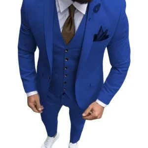 Classic Suits for Men 3 Pieces Blazer Vest and Pants Set High Quality Slim Fit Suit Jackets for Wedding Dresses Business Tuxedo - Image 4