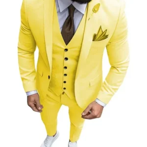 Classic Suits for Men 3 Pieces Blazer Vest and Pants Set High Quality Slim Fit Suit Jackets for Wedding Dresses Business Tuxedo - Image 5