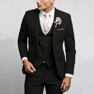 Formal Suit Sets of Clothes 3 Pieces Blazer Vest and Pants Set Luxury Tuxedo Suits for Men Classic Wedding Dresses Prom Business - Image 4