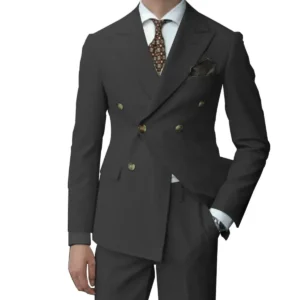 Formal Regular Tuxedo Suits for Men 2 Pieces Blazer and Pants Set Peak Lapel Double Breasted Wedding Dresses Business Groomsmen - Image 5