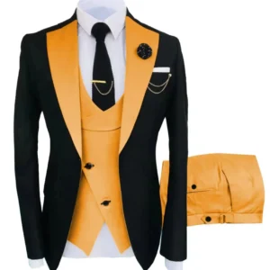 Suit for Men Blazer Vest and Pants 3 Pieces Wedding Dresses Formal Tuxedo Suits for Men Elegant Men Suit Evening Parties Prom - Image 6