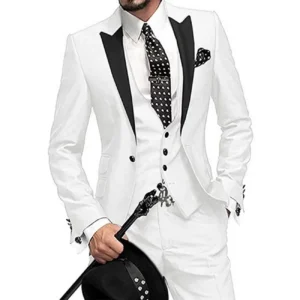 Elegant Suit for Men Formal Slim Fit Men's Suit Set 3 Pieces Blazer Vest and Pant Sets Luxury Costumes Wedding Dresses Business - Image 3