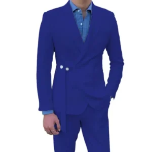 2024 New Classic Men's Suits 2 Pieces Blazer and Pants Set Peak Lapel Fashion Wedding Dresses Prom Slim Fit Tuxedo Set - Image 2