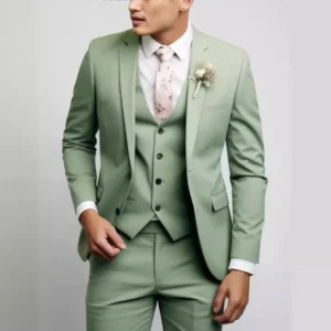 Formal Suit Sets of Clothes 3 Pieces Blazer Vest and Pants Set Luxury Tuxedo Suits for Men Classic Wedding Dresses Prom Business - Image 2