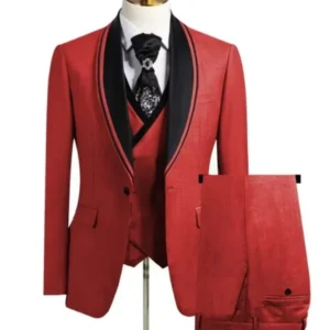 2024 New Formal Suit for Men 3 Pieces Blazer Vest and Pants Set Elegant Tuxedo for Business Evening Party Wedding - Image 6